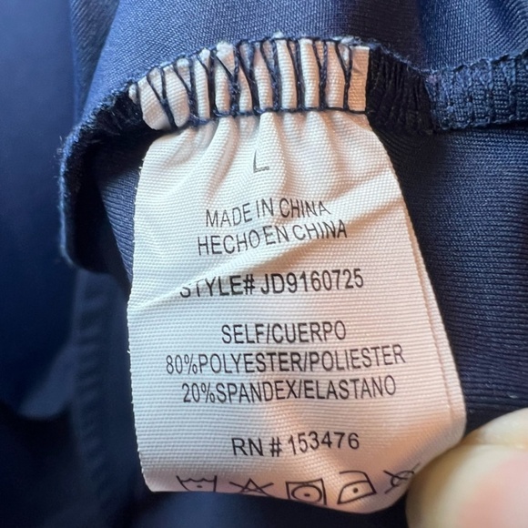 Sincerely Jules Women's Athletic Dress Navy Tennis Shelf Bra Sleeveless Sz Large - Picture 12 of 12